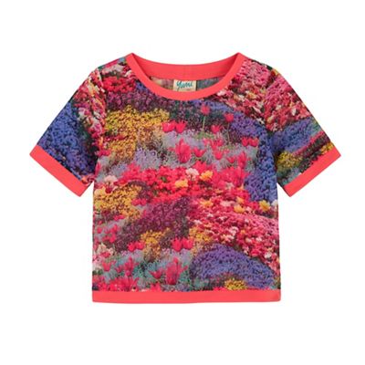 Yumi Girl Multicoloured Floral Meadow Print Top